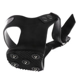 Maxbell Reflective Ice Snow Shoe Boot Grips Crampon Traction Spike Cleats 5 Teeth L