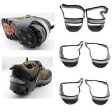Maxbell Reflective Ice Snow Shoe Boot Grips Crampon Traction Spike Cleats 5 Teeth XL