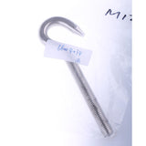 Maxbell Marine 304 Stainless Steel Hook Bolt Eye Screw Threaded Bolt Boat Parts M12