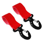 Maxbell 2 Pieces Kayak Paddle Clips Paddle Holder Paddle Keeper No Drilling Red