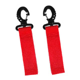 Maxbell 2 Pieces Kayak Paddle Clips Paddle Holder Paddle Keeper No Drilling Red