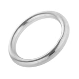 Maxbell Solid 304 Stainless Steel Webbing Strapping Welded O Ring DIY Craft 49x12mm