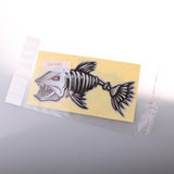 Maxbell 2 Pieces Skeleton Fish Decals Stickers Boat Canoe Kayak Fishing Graphics S