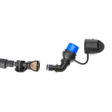Maxbell Water Bag Hydration Pack Bite Valve Nozzle Bladder Black 7.5x7cm 90 Degree