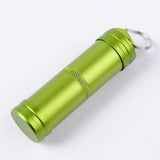 Aluminum Alloy Waterproof Capsule Holder Pill Case Bottle Container Green