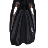 Maxbell Adult Long Snorkeling Swim Fins Flippers with Adjustable Heel L XL Black
