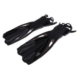 Maxbell Adult Long Snorkeling Swim Fins Flippers with Adjustable Heel L XL Black