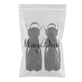 Maxbell Adult Long Snorkeling Swim Fins Flippers with Adjustable Heel L XL Black
