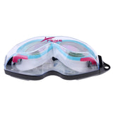 Maxbell Adult Swimming Goggles Glasses Anti Fog UV Protection with Case Pink Blue