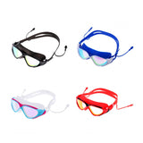 Maxbell Adult Swimming Goggles Glasses Anti Fog UV Protection with Case Pink Blue