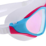 Maxbell Adult Swimming Goggles Glasses Anti Fog UV Protection with Case Pink Blue