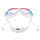 Maxbell Adult Swimming Goggles Glasses Anti Fog UV Protection with Case Pink Blue