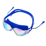 Maxbell Adult Swimming Goggles Glasses Anti Fog UV Protection with Case Dark Blue