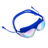 Maxbell Adult Swimming Goggles Glasses Anti Fog UV Protection with Case Dark Blue