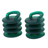 Maxbell 2 Pieces Kayak Boat Canoe Scupper Stoppers Drain Holes Plugs Small Green