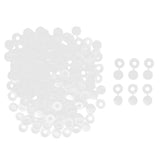 Maxbell 100 Pieces Small Hinged Screw Cover Cap for Car Home Furniture Decor White