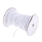 Maxbell 4mm Elastic Bungee Rope Shock Cord Tie Down Boats Trailers 50m White