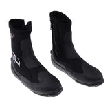 Maxbell Wetsuits Neoprene 5mm Hi Cut Zipper Boot Snorkeling Diving Boots 2XL (45-46)