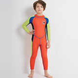 Maxbell 2.5mm Neoprene Kids Full Body Long Sleeve Diving Swimming Suit M Orange