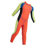 Maxbell 2.5mm Neoprene Kids Full Body Long Sleeve Diving Swimming Suit M Orange