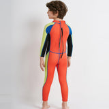 Maxbell 2.5mm Neoprene Kids Full Body Long Sleeve Diving Swimming Suit XL Orange