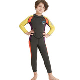 Maxbell 2.5mm Neoprene Kids Full Body Long Sleeve Diving Swimming Suit L Army green