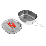 Maxbell Stainless Steel Student Oval Bento Lunch Box Dinner Food Container X-Large