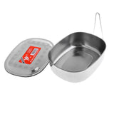 Maxbell Stainless Steel Student Oval Bento Lunch Box Dinner Food Container X-Large