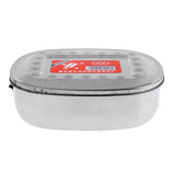 Maxbell Stainless Steel Student Oval Bento Lunch Box Dinner Food Container X-Large