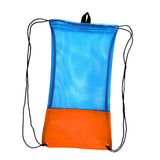 Maxbell Mesh Drawstring Bag for Scuba Diving Snorkel Fins Goggles Mask L Orange