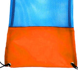 Maxbell Mesh Drawstring Bag for Scuba Diving Snorkel Fins Goggles Mask L Orange