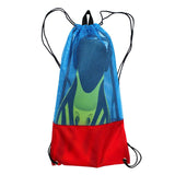 Maxbell Mesh Drawstring Bag for Scuba Diving Snorkel Fins Goggles Mask M Red