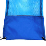 Maxbell Mesh Drawstring Bag for Scuba Diving Snorkel Fins Goggles Mask M Blue