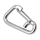 Maxbell 304 Stainless Steel Spring Hook Carabiner Clip Keychain M10 100mm