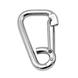 Maxbell 304 Stainless Steel Spring Hook Carabiner Clip Keychain M10 100mm