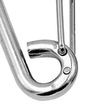 Maxbell 304 Stainless Steel Spring Hook Carabiner Clip Keychain M10 100mm