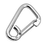 Maxbell 304 Stainless Steel Spring Hook Carabiner Clip Keychain M6 60mm