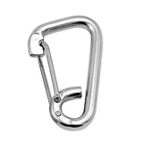 Maxbell 304 Stainless Steel Spring Hook Carabiner Clip Keychain M6 60mm