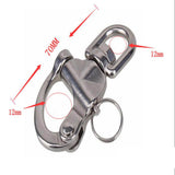 Maxbell 70mm Stainless Steel Swivel Snap Shackle Marine Boat Yacht Sailing Hardware