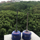 Maxbell Aluminum Alloy Screw Type Gas Lantern Pole Extension Pole Outdoors 20.5cm