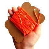 Maxbell Durable High Strength Flat Line for Scuba Dive Reel 15m Fluorescent Orange