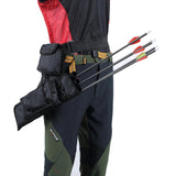 Maxbell Archery Arrow Quiver Holder Belt Waist Recurve Bow Hunting 3 Tubes Black