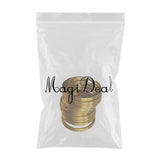 Maxbell 10 Pieces Brass Round Split Key Chain Rings Key Holder Loop DIY Craft 25mm