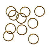 Maxbell 10 Pieces Brass Round Split Key Chain Rings Key Holder Loop DIY Craft 12mm
