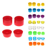 Maxbell 2 Longboard Skateboard Truck Kit Bushings 90A for 2Trucks Red