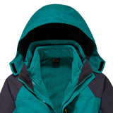 Maxbell Men's 2 in 1 Sport Ski Winter Jacket with Fleece Liner Jacket XXL Lake Blue