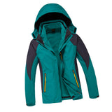 Maxbell Men's 2 in 1 Sport Ski Winter Jacket with Fleece Liner Jacket XXL Lake Blue