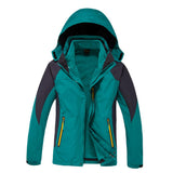 Maxbell Men's 2 in 1 Sport Ski Winter Jacket with Fleece Liner Jacket XXL Lake Blue