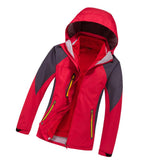 Maxbell Women 2 in 1 Sport Ski Winter Jacket with Fleece Liner Jacket XL Red