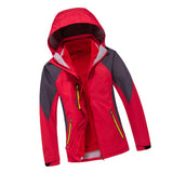 Maxbell Women 2 in 1 Sport Ski Winter Jacket with Fleece Liner Jacket XL Red